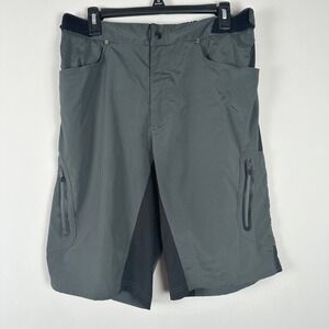 ZOIC Ether Shorts Mens M/L Black‎ Mountain Biking Adjustable Cycling Linerless